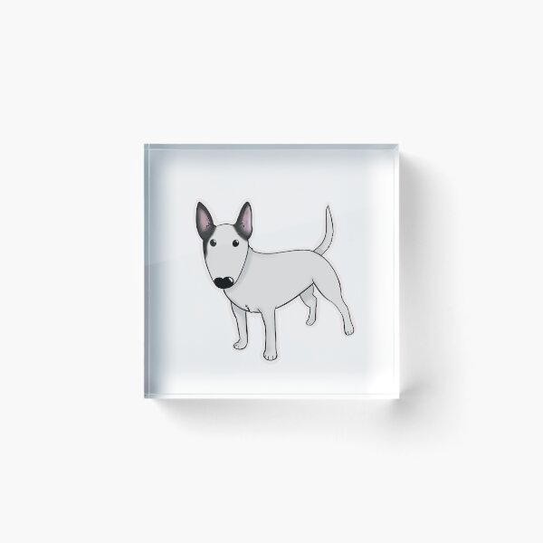 Item preview, White Bull Terrier with black ears designed and sold by Schneckenschmiede (Flarenol).