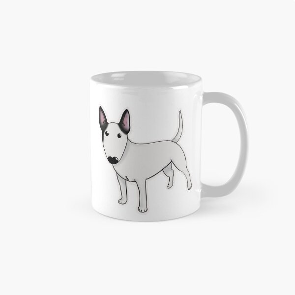 Item preview, White Bull Terrier with black ears designed and sold by Schneckenschmiede (Flarenol).