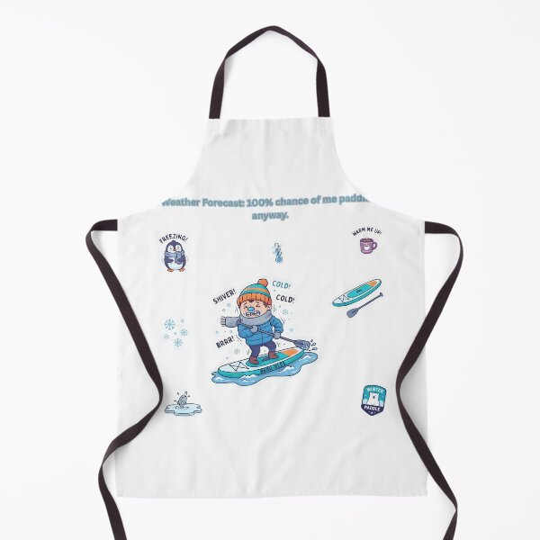 Item preview, Funny Winter Stand Up Paddleboard Freezing Cold SUP Sticker Pack designed and sold by SmartPuns.