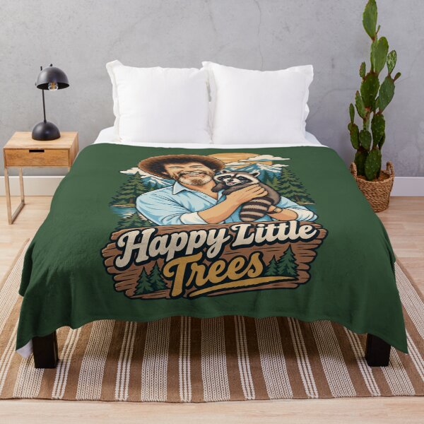 Item preview, Bob Ross and Raccoon Happy Little Trees designed and sold by karamram.