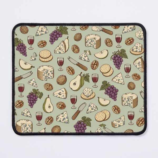 Item preview, Stilton Cheese Pattern | English Blue Cheese Board with Grapes, Walnuts, Pears and Port designed and sold by StickyGuys.
