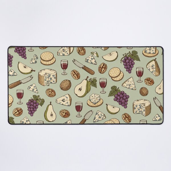 Item preview, Stilton Cheese Pattern | English Blue Cheese Board with Grapes, Walnuts, Pears and Port designed and sold by StickyGuys.