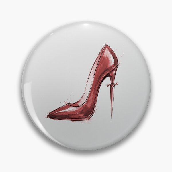 Item preview, Stiletto Dagger High Heels Red Watercolor Gothic Fashion Graphic designed and sold by KiwiRider.