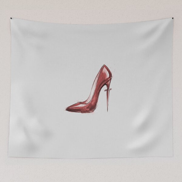 Item preview, Stiletto Dagger High Heels Red Watercolor Gothic Fashion Graphic designed and sold by KiwiRider.