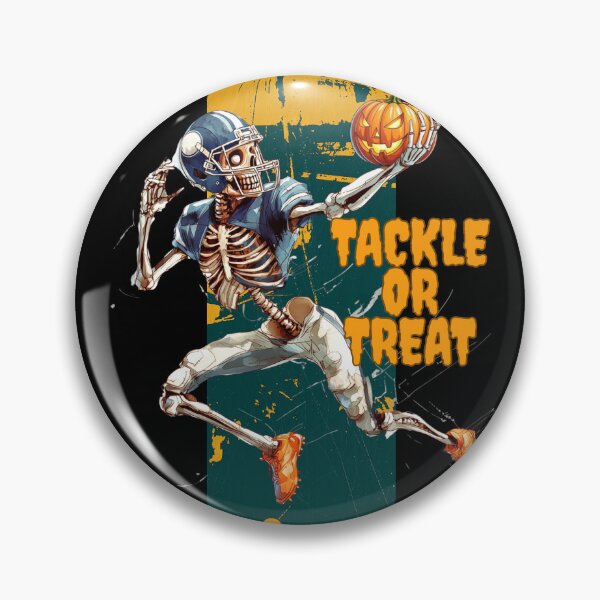 Item preview, Funny Skeleton Playing Football Halloween designed and sold by Szpaku desart .