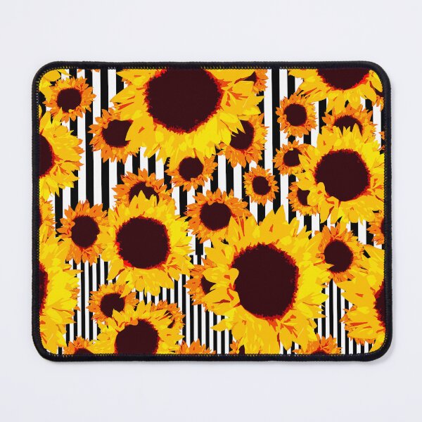Item preview, sunflowers and stripes designed and sold by David Mark Lane.