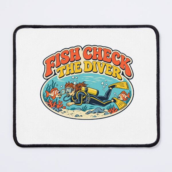 Item preview, Curious Fish Inspect a Scuba Diver designed and sold by Pixdot.