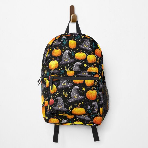 Item preview, Halloween Pumpkins and Witches' Hats Retro Pattern designed and sold by DEC02.