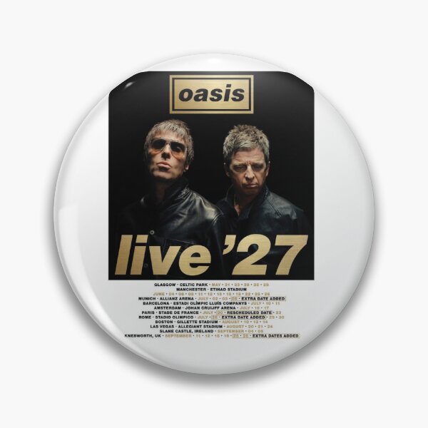 Item preview, Oasis Live '27 Poster Dates List For Glasgow UK On May 21-29 To Knebworth UK On September 11-19 2027 designed and sold by Customprinthub1.