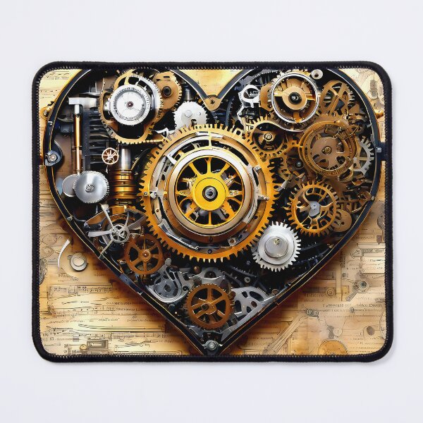 Item preview, Steampunk Heart Mechanical Gears and Cogs Design designed and sold by DEC02.