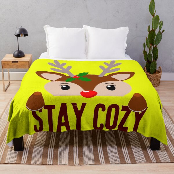 Item preview, Cute Reindeer Stay Cozy Winter - Christmas Holiday Gift designed and sold by stormk10.