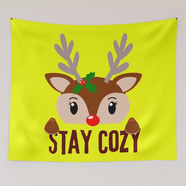 Item preview, Cute Reindeer Stay Cozy Winter - Christmas Holiday Gift designed and sold by stormk10.