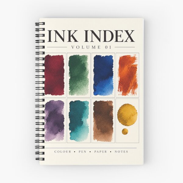 Item preview, Ink Index Vol. 01 – Fountain Pen Ink Journal Notebook designed and sold by astersgraphics.