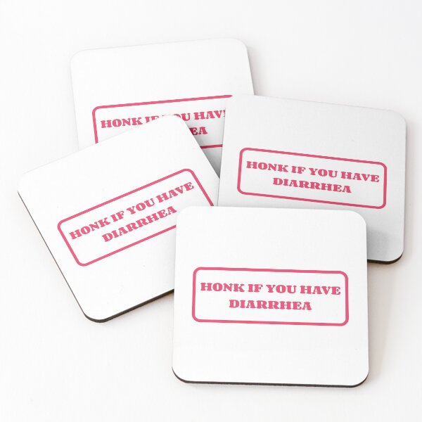 Item preview, Honk If You Have Diarrhea Pink Bumper designed and sold by SlimyFish.