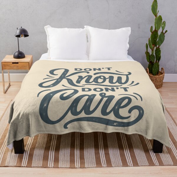 Item preview, Don't Know Don't Care Minimal Brush Script Quote designed and sold by AmiGraph.
