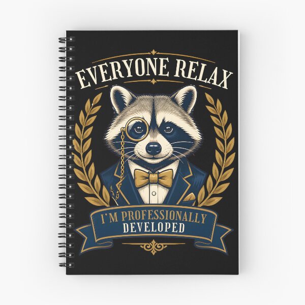 Item preview, Everyone Relax I'm Professionally Developed Gentleman Raccoon Tech Lead Gifts designed and sold by LeSoniPapaPrint.