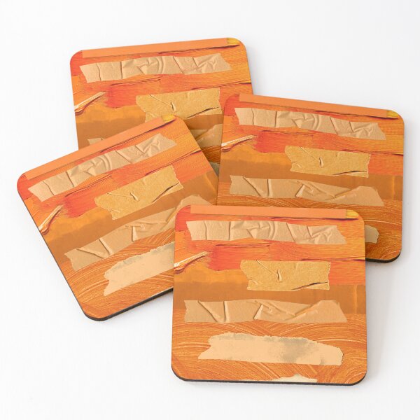 Item preview, Abstract Orange Collage designed and sold by Swooncake Press.