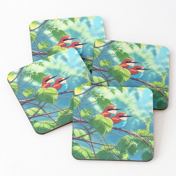 Item preview, Anime Bee-Eaters Bird Art designed and sold by BLUESKY11a.
