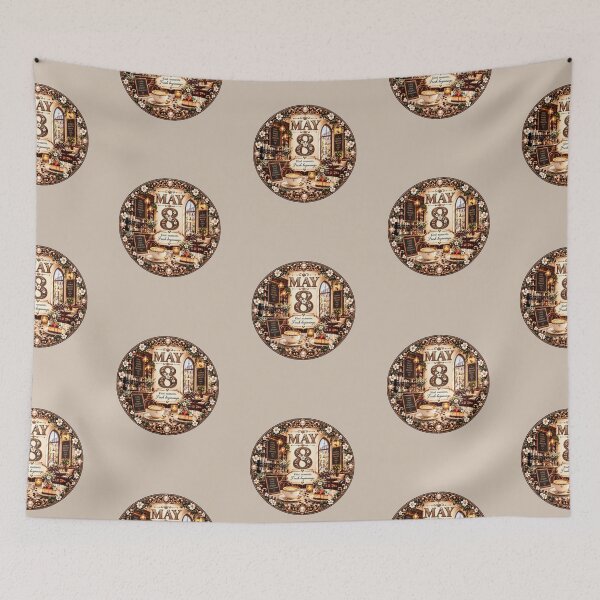 Item preview, May 8 Birthday Coffee Cafe Design | Elegant Floral Gift designed and sold by LunaMoments.