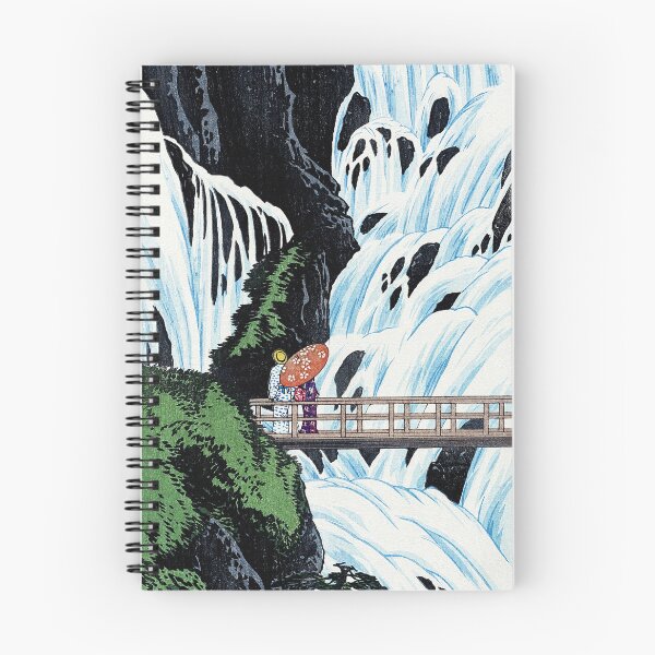 Item preview, Shiragumo Waterfall of Nikko by Takahashi Hiroaki, late 1910s designed and sold by Exhumed Archives.
