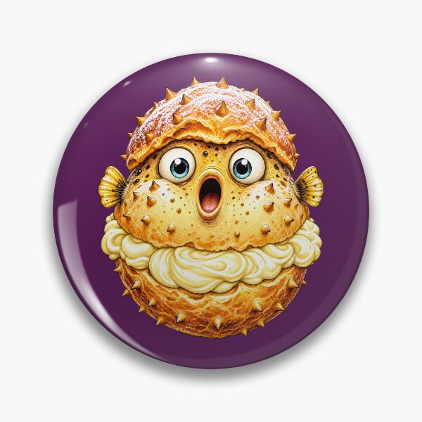 Item preview, Cream Puff Pufferfish designed and sold by prettykaler.