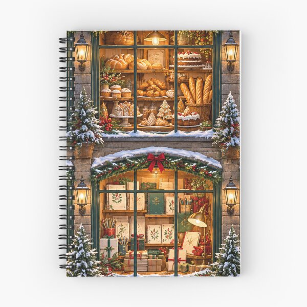 Item preview, Six Windows of Winter Cozy Christmas Shopfront Jigsaw Puzzle designed and sold by astersgraphics.