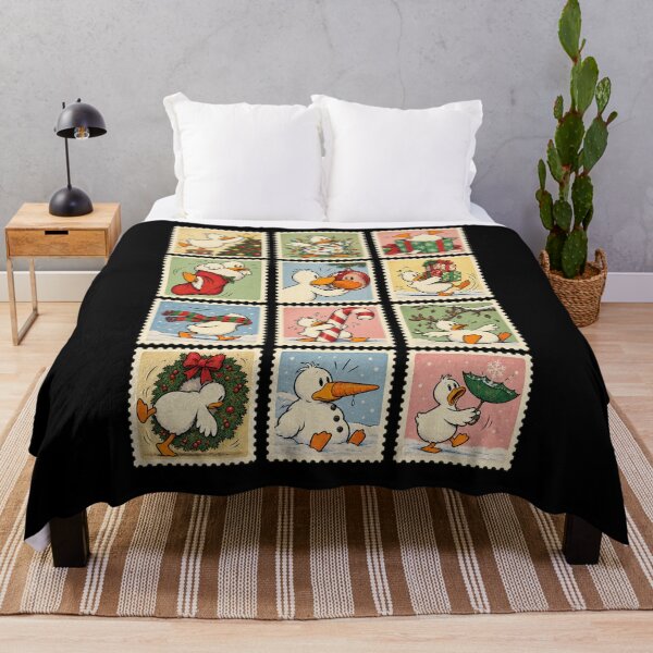 Item preview, Funny Duck Christmas – Vintage Postage Stamp Collection designed and sold by AMICO77.