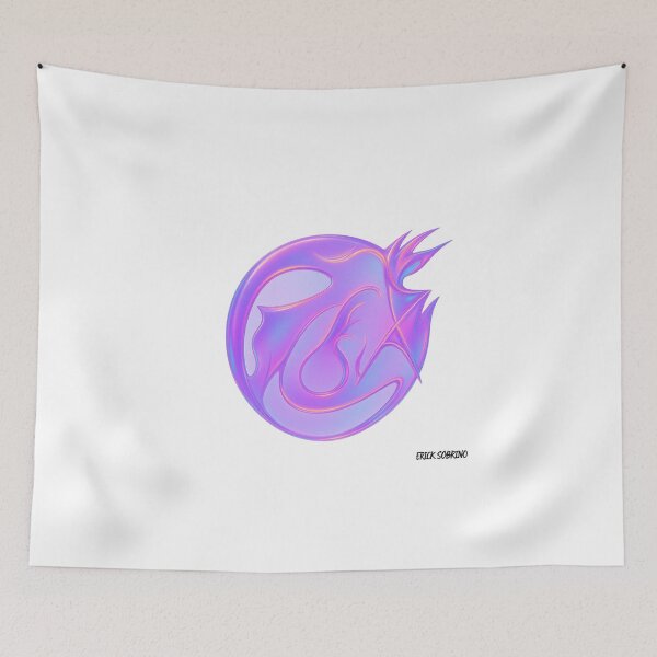Item preview, Cyberpunk Purple Iridescent Emblem designed and sold by soul-creative.