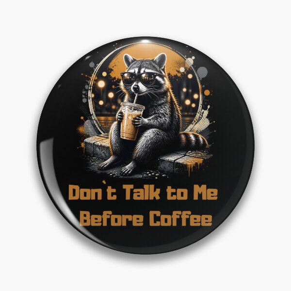 Artikelvorschau, Raccoon Drinking Ice Coffee entworfen und verkauft von MalwasBasket.