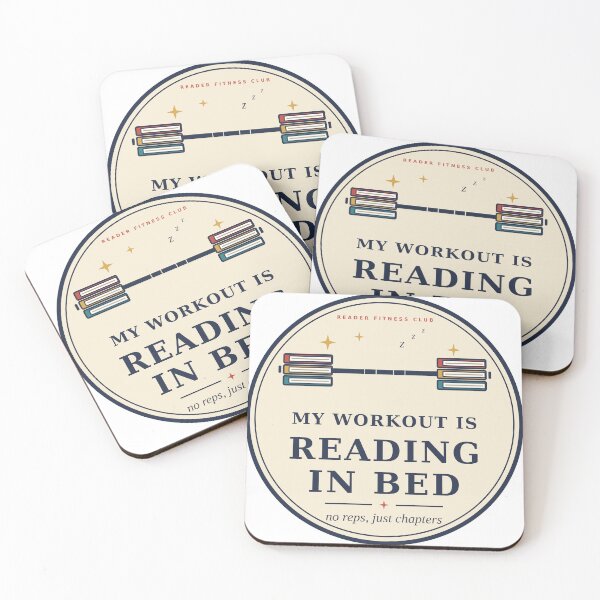 Item preview, My Workout Is Reading in Bed Badge designed and sold by JoyfulGate.