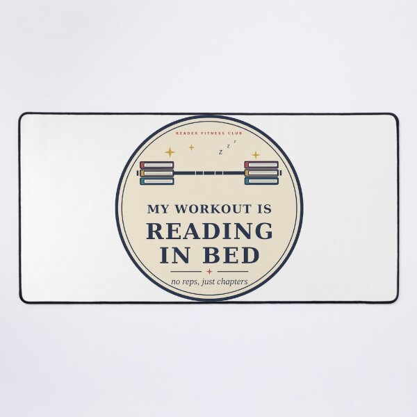 Item preview, My Workout Is Reading in Bed Badge designed and sold by JoyfulGate.