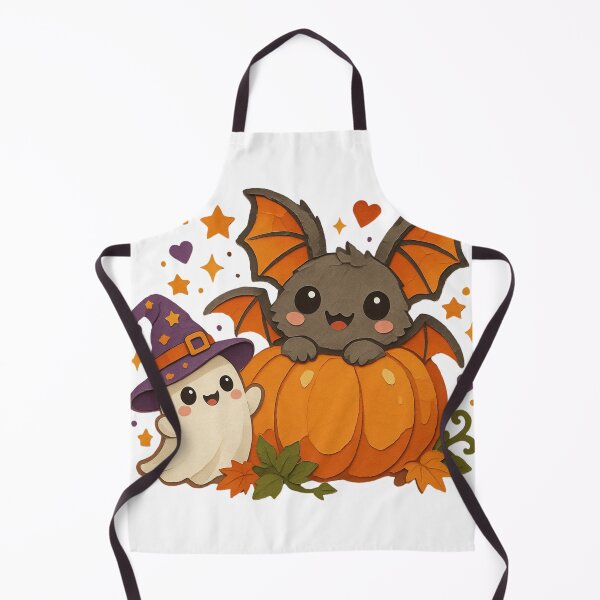 Artikelvorschau, Niedlicher Halloween-Kürbis mit Fledermaus und Geist entworfen und verkauft von SurrealSproutz.