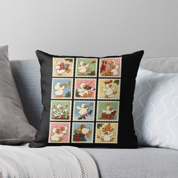 Item preview, Funny Duck Christmas – Vintage Postage Stamp Collection designed and sold by AMICO77.