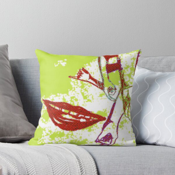 Item preview, Pop Art Lips Halftone Green Aesthetic designed and sold by Okwalkth.