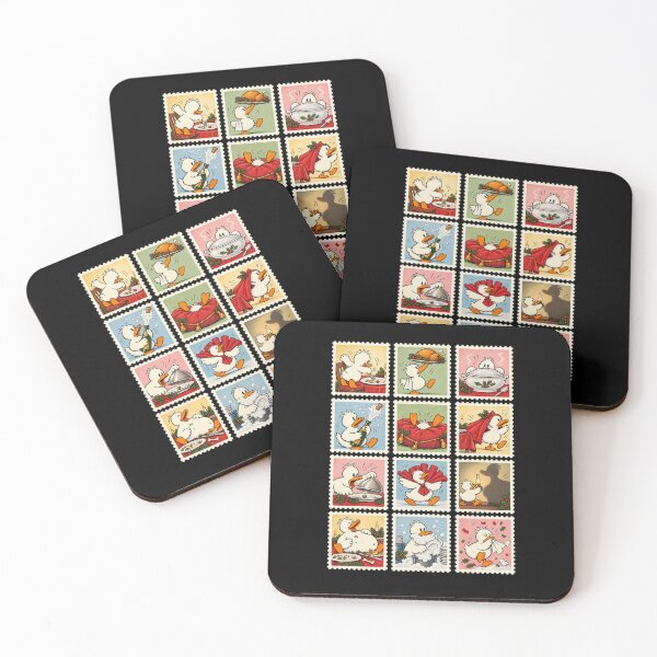 Item preview, Funny Duck Christmas – Vintage Postage Stamp Collection designed and sold by AMICO77.
