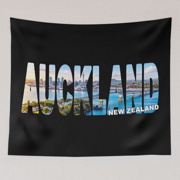 Item preview, AUCKLAND New Zealand - City of Sails with the Sky Tower Cityscape designed and sold by Adam Gormley.
