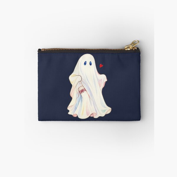 Item preview, Cute Flirty Halloween Ghost with Pink Garter designed and sold by MoxisWatercolor.
