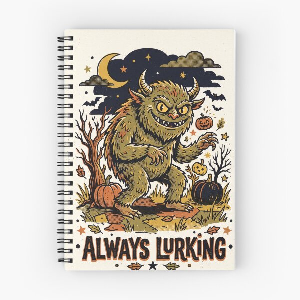Item preview, Vintage Always Lurking Monster In Pumpkin Patch designed and sold by Viinde.