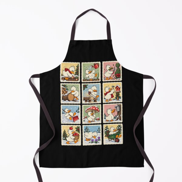 Item preview, Funny Duck Christmas – Vintage Postage Stamp Collection designed and sold by AMICO77.