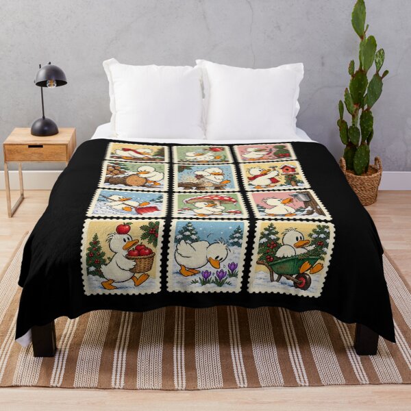 Item preview, Funny Duck Christmas – Vintage Postage Stamp Collection designed and sold by AMICO77.
