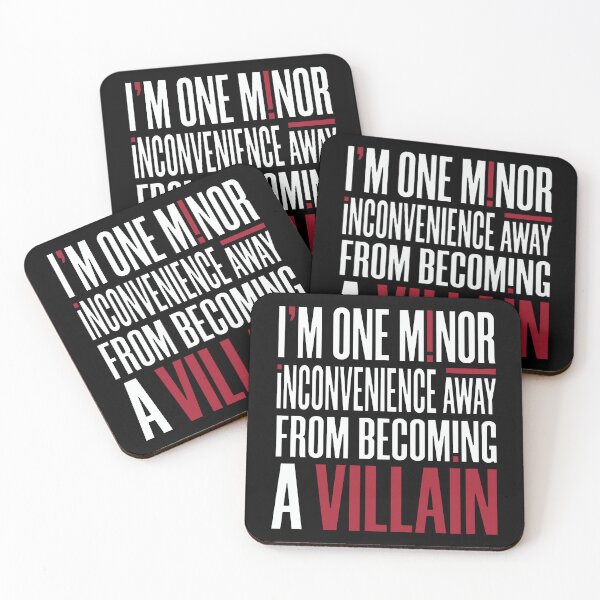 Item preview, One Minor Inconvenience Away from Becoming a Villain designed and sold by Etch-art.