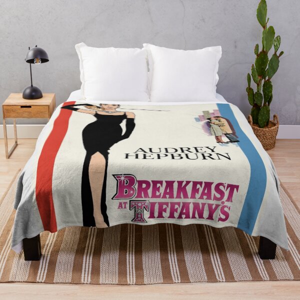 Item preview, Breakfast At Tiffanys Audrey Hepburn Original Custom Vintage Movie Poster Wall Art Tee Design designed and sold by Cool Robot Bro..