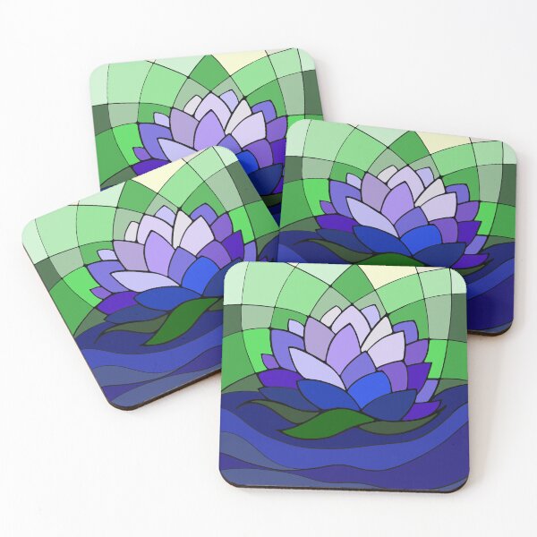 Item preview, Violet Garden Lotus | Liuartstudio | Blooming Mosaic | 03 designed and sold by liuartstudio.