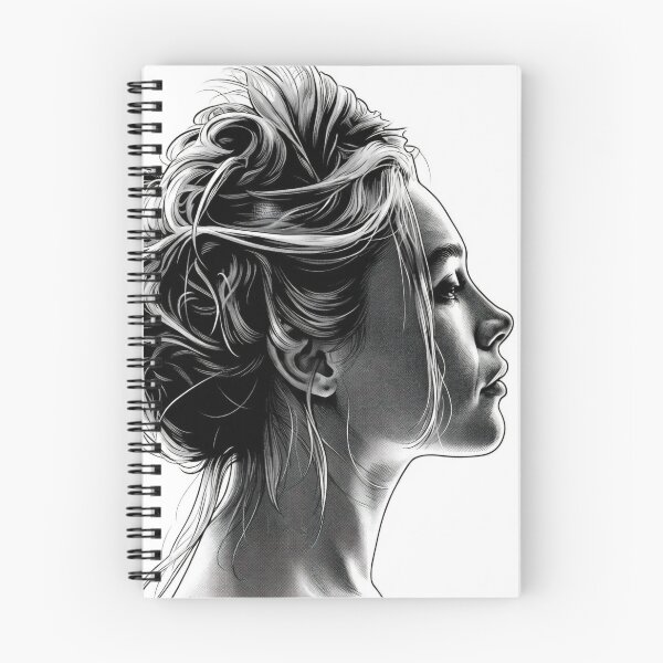 Item preview, FP B&W Profile Sapphic Actress LGBTQ+ Cartoon Decor Comic Wall Art Print Poster Shirt Clock Blanket KDrama designed and sold by Mind Space.