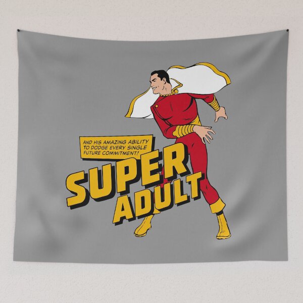 Item preview, Super Adult Funny Retro Comic Adulting Quote designed and sold by estudiopacifico.