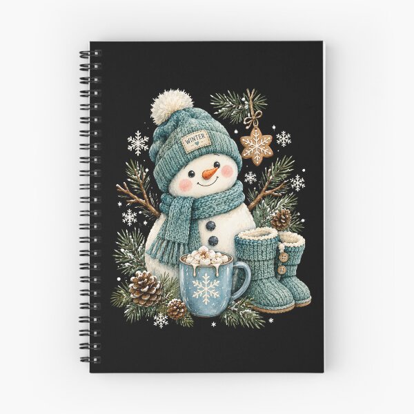 Item preview, Cozy Winter Snowman Watercolor Hot Cocoa designed and sold by metalsnak.