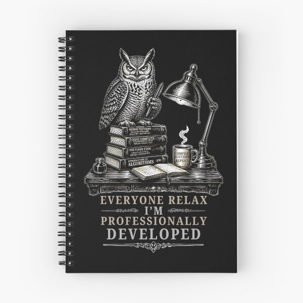 Item preview, Everyone Relax I'm Professionally Developed Owl System Architect Tech Humor  designed and sold by LeSoniPapaPrint.