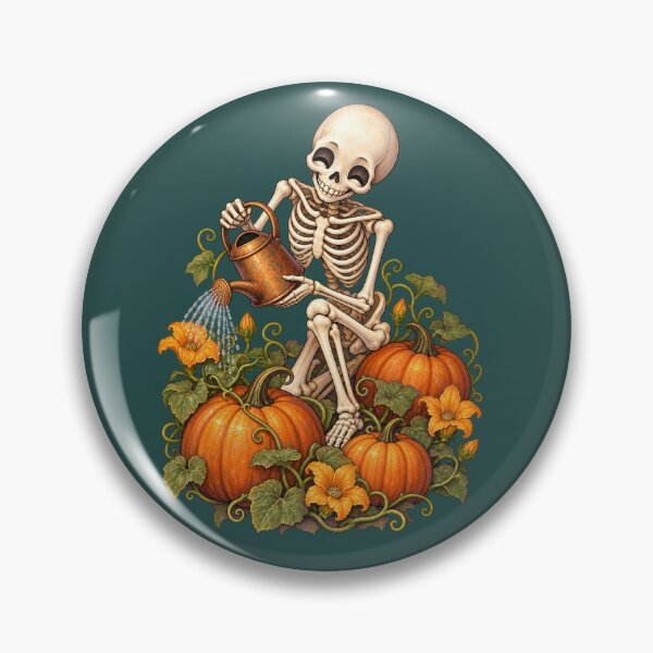Item preview, Skeleton Gardener - Halloween Illustration designed and sold by JPMprints.