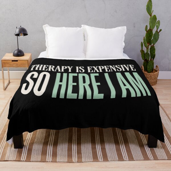 Item preview, Therapy Is Expensive So Here I Am Dark Humor designed and sold by Etch-art.
