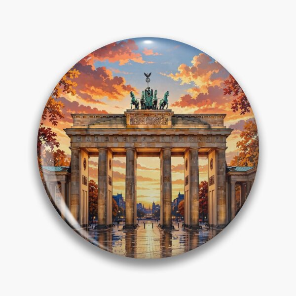 Item preview, Germany — Brandenburg Gate — Golden Berlin designed and sold by DibujandoPorfa.